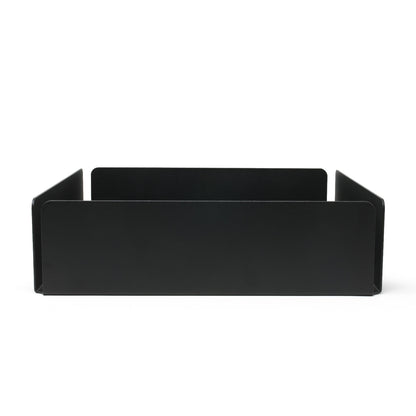 Square Organizer Tray, Black Steel